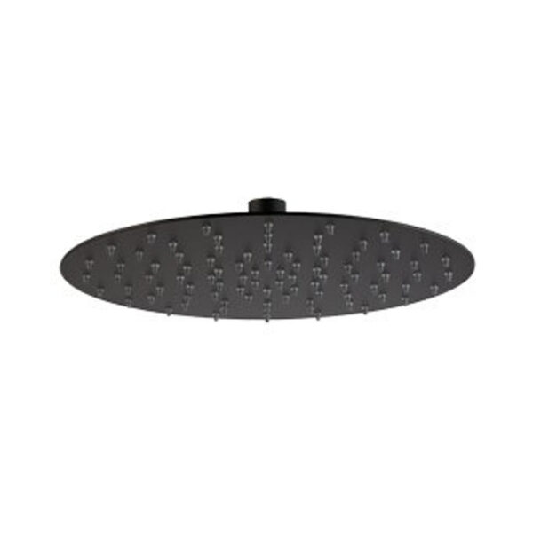 Napolihoofddouche rondØ25cm9L/min.mat zwart 800351BLACK