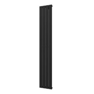 Plieger Cavallino Retto designradiator verticaal enkel middenaansluiting 1800x298mm 614W donkergrijs structuur 7253461