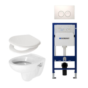 Plieger Compact toiletset compleet met inbouwreservoir