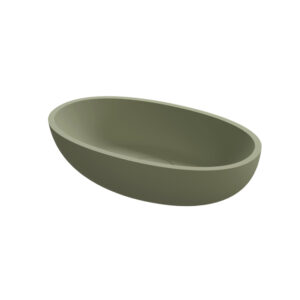 Riho Escala Waskom Solid Surface 55x32x15cm mat moss green (groen) W030001Z22