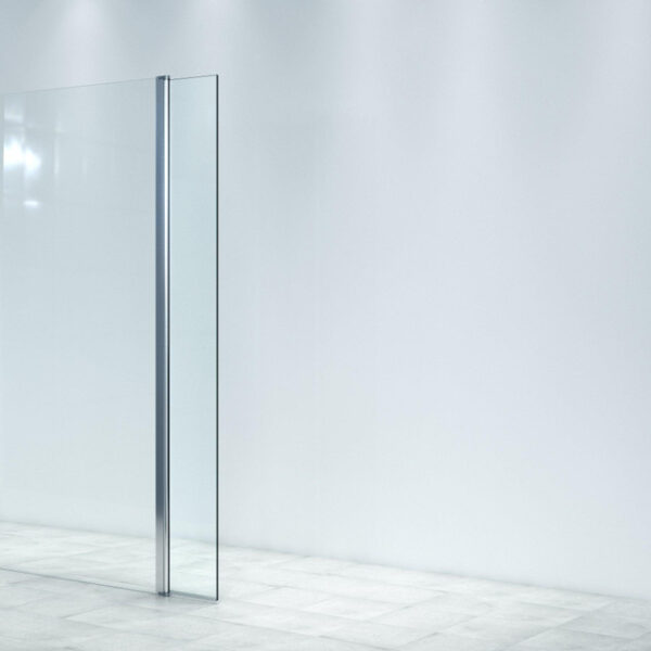 Saniclass Bellini Inloopdouche - draaibaar deel - 30x200cm - 8mm veiligheidsglas - anti kalk - chroom WALKIN-30MOVINGABLE