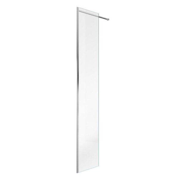 Saniclass Bellini inloopdouche zijwand 30x200cm 8mm excl profiel en stabilisatiestang anti kalk chroom 30FP