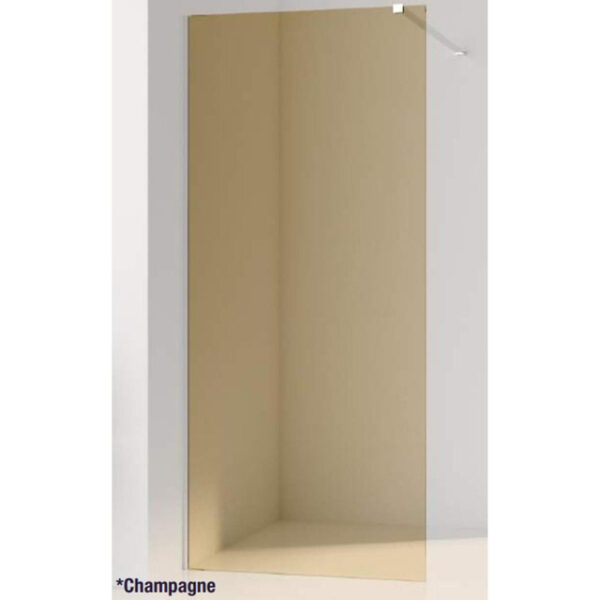 Saniclass Colorem losse glasplaat - 70x200cm - rookglas - champagne (brons) R-GS-2120-70-CG