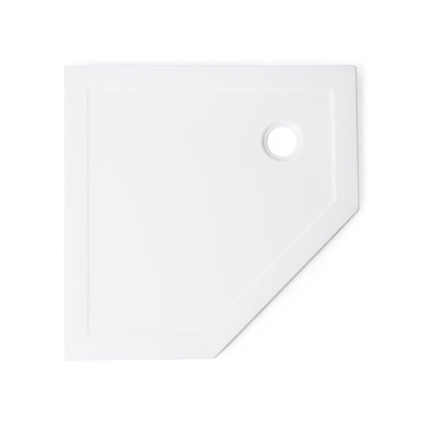 Saniclass Diamond douchebak 90x90x4cm vijfhoek wit - OUTLET SW1188