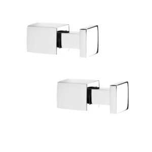 Tiger Haak Square Chroom (2 stuks) 4.1x1.6x1.6cm 103930341