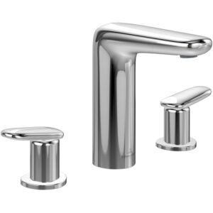 Villeroy & Boch Antao Driegats wastafelkraan - met Push-Open afvoergarnituur - chroom TVW11100100061