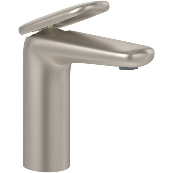 Villeroy & Boch Antao Eengreeps wastafelkraan - met Push-Open afvoergarnituur - Matt Brushed Nickel (RVS) TVW11100300064