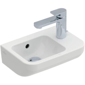 Villeroy & Boch Architectura fontein - 36x26cm - 1 kraangat rechts - met overloop - ceramic+ wit 437336R1