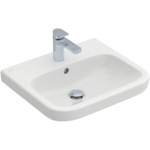 Villeroy & Boch Architectura inbouwwastafel 55x47cm 1 kraangat met overloop onderkant geslepen ceramic+ wit 41885GR1