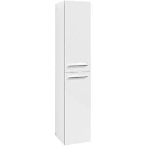 Villeroy & Boch Avento kast hoog 35x37x176cm 2x deur scharnier links crystal white A89400B4