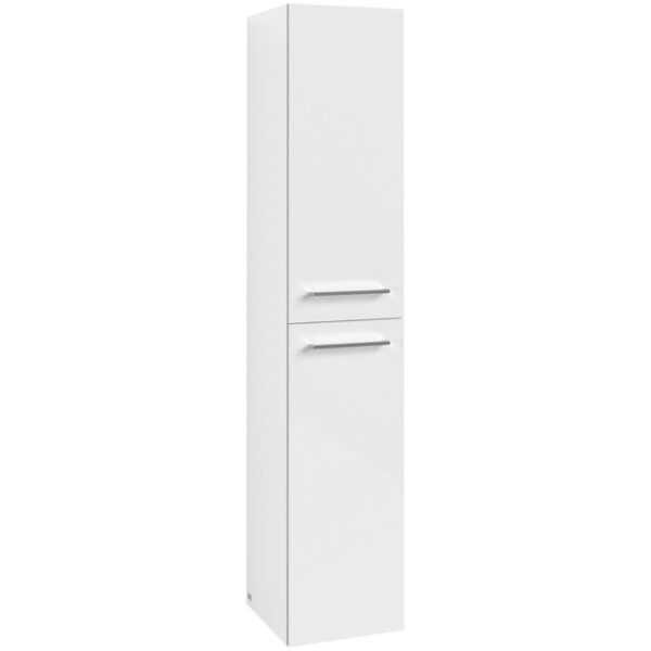 Villeroy & Boch Avento kast hoog 35x37x176cm 2x deur scharnier links crystal white A89400B4