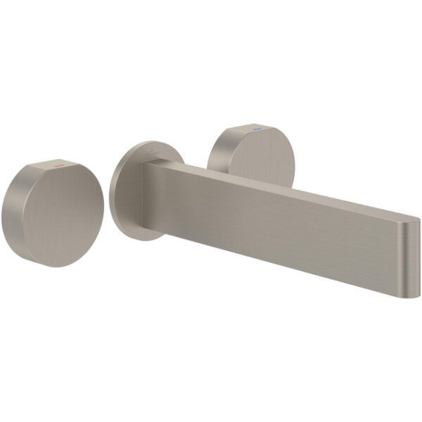 Villeroy & Boch Dawn Driegats wastafelkraan - Matt Brushed Nickel (RVS) TVZ10600600064