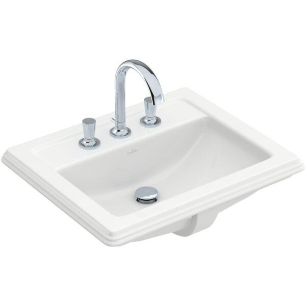 Villeroy & Boch Hommage inbouwwastafel 63x52cm ceramic+ wit 710263R1