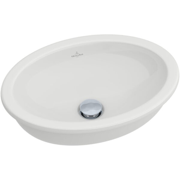 Villeroy & Boch Loop en Friends inbouwwastafel 50x35.5cm met overloop ceramic+ wit 615510R1