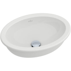 Villeroy & Boch Loop en Friends onderbouwwastafel 42x28.5cm met overloop zonder kraangat wit 61611001