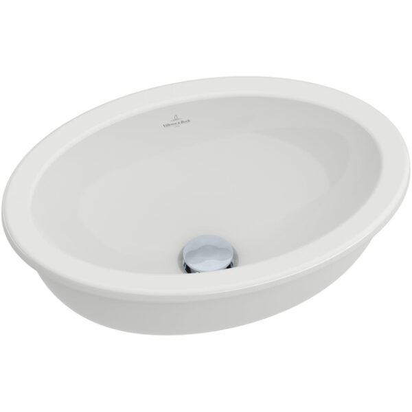 Villeroy & Boch Loop en Friends onderbouwwastafel 42x28.5cm met overloop zonder kraangat wit 61611001