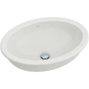 Villeroy & Boch Loop en Friends onderbouwwastafel 56x37.5cm met overloop zonder kraangat wit 61613001