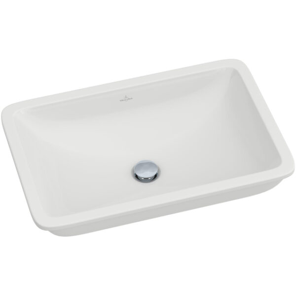 Villeroy & Boch Loop en Friends onderbouwwastafel 61.5x39cm zonder overloop zonder kraangat ceramic+ wit 616321R1