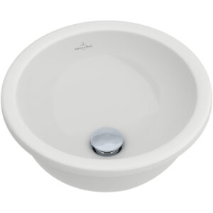 Villeroy & Boch Loop en Friends onderbouwwastafel O33cm zonder overloop zonder kraangat wit 61813301