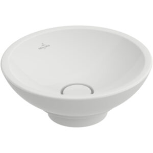 Villeroy & Boch Loop en Friends opzetwastafel 38cm met plug incl keramische afdekking 514801R1