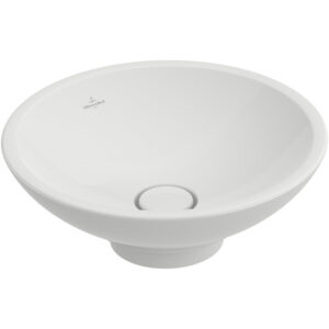 Villeroy & Boch Loop en Friends opzetwastafel met plug met keramische afdekking O43cm met overloop ceramic+ wit 514400R1