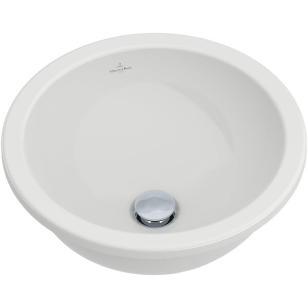 Villeroy & Boch Loop inbouwwastafel O45cm met overloop wit 61404501