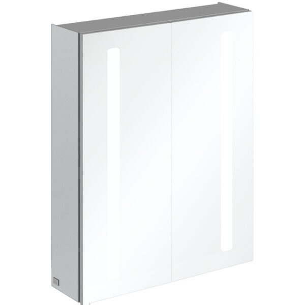 Villeroy & Boch My View 14+ spiegelkast met 2 deuren met LED verlichting verticaal 60x75x17.3cm incl. afsluitbare medicijnbox A4336000