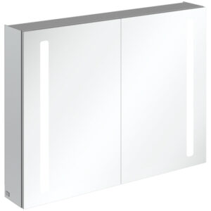 Villeroy & Boch My View spiegelkast met 2 deuren met geïntegreerde LED verlichting verticaal 100x75x17.3cm A4221000