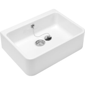 Villeroy & Boch O&apos;novo gootsteen met overloop 49.5x40x17cm ceramic+ wit 632100R1