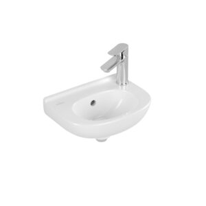 Villeroy & Boch O.novo Compact fontein met overloop 1 kraangat links 36x27.5cm ceramic+ wit 536039R1