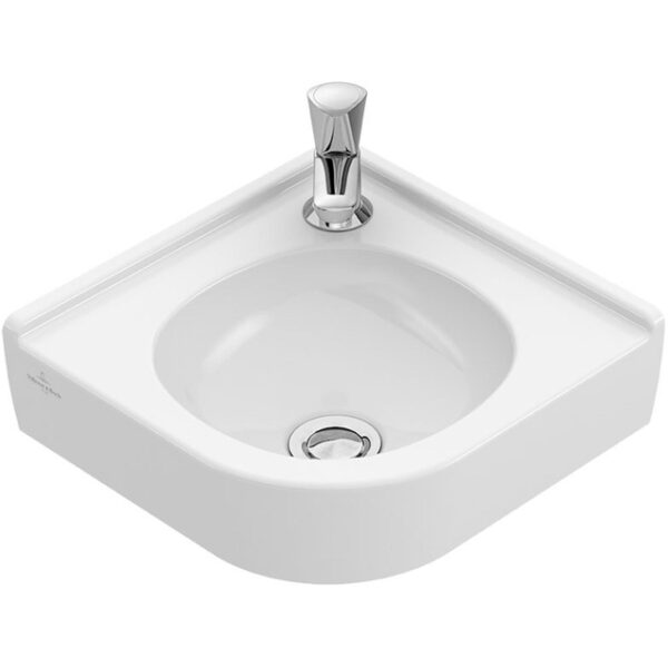 Villeroy & Boch O.novo Hoekfontein 40x32x14.5cm zonder overloop ongeslepen Wit Alpin. 731033R1