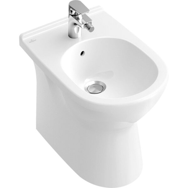 Villeroy & Boch O.novo staand bidet met overloop 1 kraangat wit 54610001