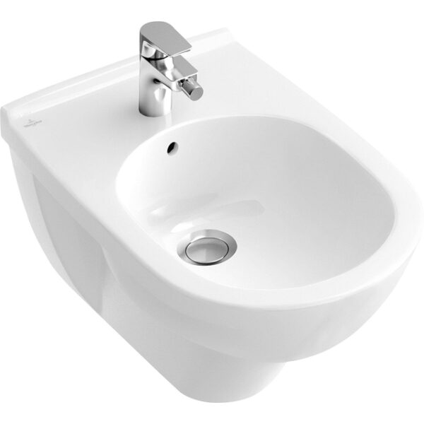 Villeroy & Boch O.novo wandbidet met overloop 1 kraangat ceramic+ wit 546000R1