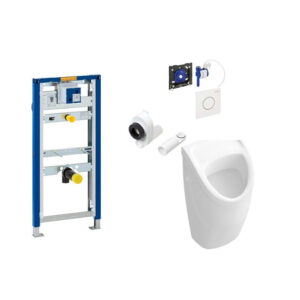 Villeroy & Boch Omnia compact urinoirset met Geberit duofix reservoir en Sigma 01 bediening wit 0701921/0101083/0770275/0700530/0703967/0700009