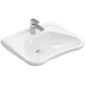 Villeroy & Boch Omnia Vita wastafel met kraangat en overloop 60x49cm ceramic+ wit 711963R1