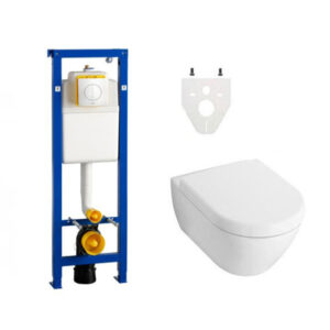 Villeroy Boch Subway 2.0 DirectFlush Toiletset - wisa xs reservoir - argos bedieningsplaat - softclose - wit 0124060/0704406/ga26028/