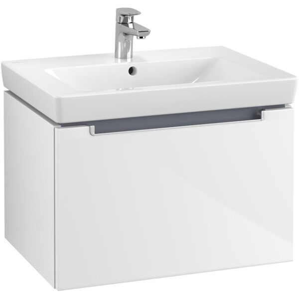 Villeroy & Boch Subway 2.0 wastafelonderkast 63.7x42x45.4cm Wit glans A68800DH