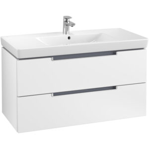 Villeroy & Boch Subway 2.0 wastafelonderkast 98.7x52x44.9cm Wit mat A69700MS