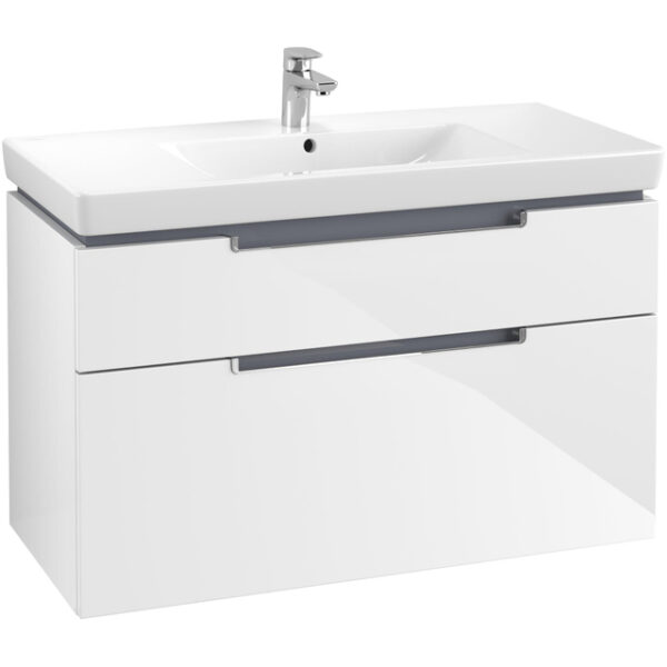 Villeroy & Boch Subway 2.0 wastafelonderkast 98.7x59x44.9cm Wit A91510DH