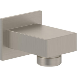 Villeroy & Boch Universal Showers Wandaansluitbocht voor wandmontage Hoekig - Matt Brushed Nickel (RVS) TVC00045700064