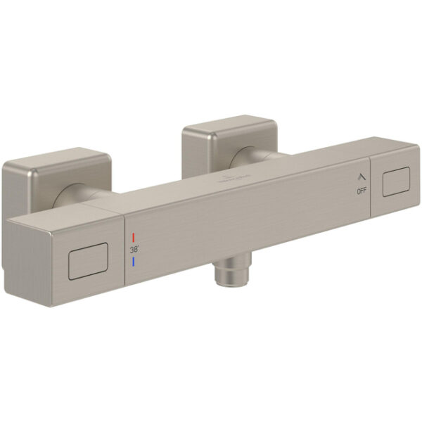 Villeroy & Boch Universal Taps & Fittings Douchethermostaat voor douche Hoekig - Matt Brushed Nickel (RVS) TVS00001800064