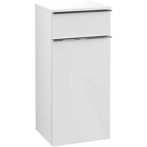 Villeroy & Boch Venticello lage kast 40.4x37.2x86cm deur links met 1 lade glossy wit A95001DH