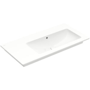 Villeroy & Boch Venticello Meubelwastafel - wasbak rechts zonder kraangat - 100x50cm - overloop - wit 4134R301