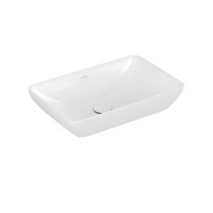 Villeroy & Boch Venticello semi inbouw opzetwastafel zonder kraangat 55x36cm met overloop ceramic + wit 411355R1