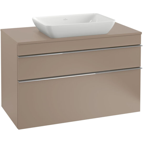 Villeroy & Boch Venticello semi inbouw opzetwastafel zonder kraangat 55x36cm met overloop wit 41135501