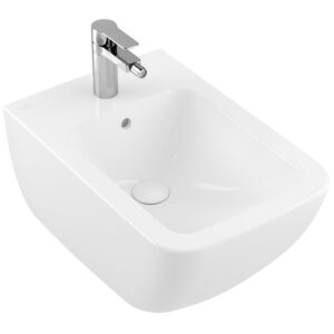 Villeroy & Boch Venticello wandbidet met 1 kraangat 37.5x56cm met overloop ceramic + wit 441100R1