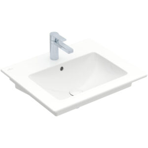 Villeroy & Boch Venticello Wastafel - 60x50cm - 1 kraangat - overloop - wit 4124G601