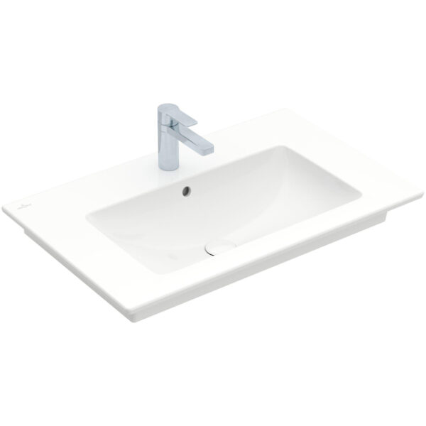 Villeroy & Boch Venticello Wastafel - 80x50cm - 1 kraangat - overloop - wit 41048L01