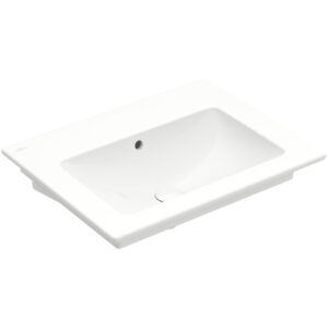 Villeroy & Boch Venticello wastafel zonder kraangat 65x50cm met overloop wit 41246701