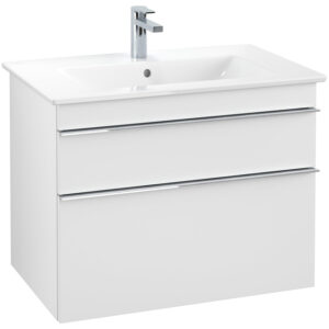 Villeroy & Boch Venticello wastafelonderkast 75.3x59cm 2x lade mat wit A92501MS